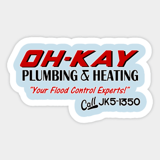 OH-KAY Plumbing & Heating Sticker